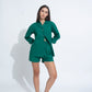 Summer Lovin' Poplin Short Co-ord- Dark Green