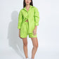 Summer Lovin' Poplin Short Co-ord- Parrot Green