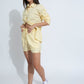 Summer Lovin' Poplin Short Co-ord- Lemon Yellow