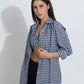 Summer Lovin' shirt/bralette duo- Black Gingham