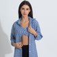 Summer Lovin' shirt/bralette duo- Blue Gingham