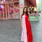 Shades of Pink - Red Block Dress