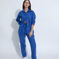Summer Lovin' Poplin Pant Co-ord- Royal Blue