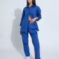 Summer Lovin' Poplin Pant Co-ord- Royal Blue
