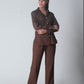 Summer Lovin' Poplin Pant Co-ord- Coffee