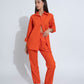 Summer Lovin' Poplin Pant Co-ord- Poppy Orange