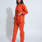 Summer Lovin' Poplin Pant Co-ord- Poppy Orange